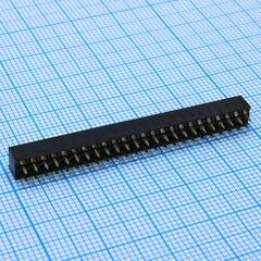 DS1026-05-2X24S8BV, гнездо на плату 2x24 конт., шаг 2.00мм, высота 4.3мм, позолоч
