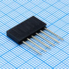 DS1023-30-1X6SF11-N-084, разъем вилка на плату 1х6 контактов шаг 2.54мм