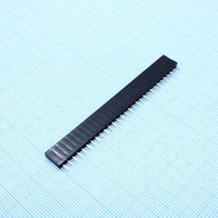 DS1023-1X30S21, гнездо на плату 1х30 конт., шаг 2.54мм, высота 8.5мм