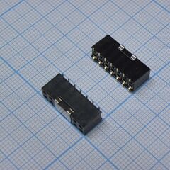 PBD-14 (2X07) smd, гнездо на плату 2.54мм