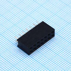 DS1023-2X7S21, гнездо на плату 2х7 конт., шаг 2.54мм, высота 8.5мм