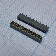 PBD1.27-40 (2X20) SMD, гнездо на плату 1.27мм smd