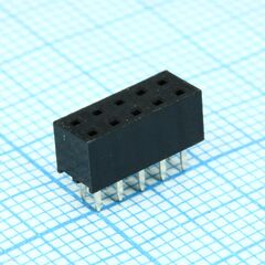 DS1026-06-2X5S8BV, гнездо на плату 2x5 конт., шаг 2.00мм, высота 4.3мм ширина 4.1мм, позолоч
