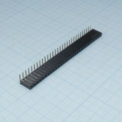 DS1024-1X30R2, гнездо на плату угловое 1x30 конт., шаг 2.54 мм., длина 8.5мм