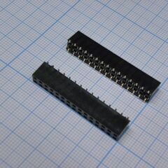 PBD-30 (F-V75P-2X15) smd, гнездо на плату 2.54мм