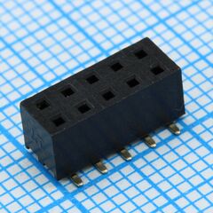 DS1026-09-2X5S8BSXBX, гнездо на плату 2 ряда по 5 контактов шаг 2мм smd