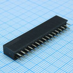 DS1023-2X16S21, гнездо на плату 2х16 конт., шаг 2.54мм, высота 8.5мм