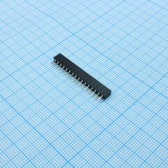 DS1026-01-1X16S8BV, гнездо на плату 1x16 конт., шаг 2.00мм, высота 4.3мм, позолоч