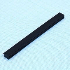 DS1023-2X40S21, гнездо на плату 2х40 конт., шаг 2.54мм, высота 8.5мм