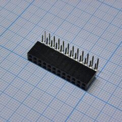 PBD-24R (2x12), гнездо на плату 2.54мм