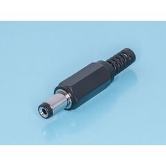 DJK-11A, разъем питания штыревой 2,1х5,5мм, гнездо на кабель c амортизатором