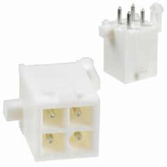 1-770174-0, разъем питания типа провод-плата, вертикальный, серия universal mate-n-lok, 4 контакта, штекер, 4,14 мм