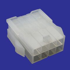 MF-2X4M +TERMINAL, разъем питания mini-fit 8 контактов, вилка на кабель, шаг 4,2мм