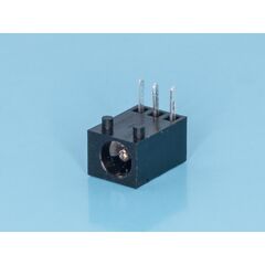 DJK-07D, разъем питания штыревой 1,3мм, вилка на плату