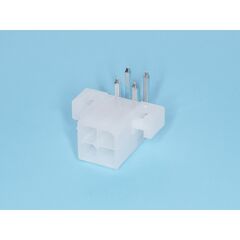 MF-4MRB, разъем питания (с контактами) mini-fit, 4pin, вилка на плату угловая под винты, шаг 4,2мм