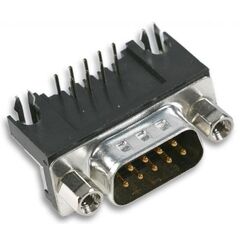 3-1634580-2, разъем d sub, угловой, серия amplimite hd-20, da, штекер, 9 контакт(-ов)