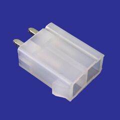 MF-2X1S + TERMINALS, разъем питания mini-fit 2 контакта, вилка прямая на плату, шаг 4,2мм