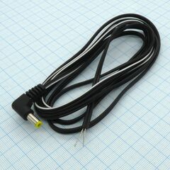штекер 4.8*1.7 угловой с шнуром 1.8М, штекер питания с кабелем