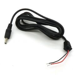 штекер 3.5*1.4 прямой с шнуром 1.8М, штекер питания с кабелем 0.25мм2 (24awg)