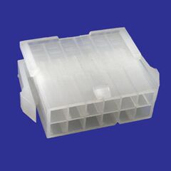 MF-2X6M+TERMINAL, разъем питания mini-fit 12 контактов, вилка на кабель, шаг 4,2мм