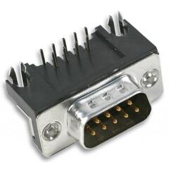 1-1634580-2, разъем d sub, угловой, серия amplimite hd-20, da, штекер, 9 контакт(-ов)