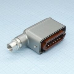РШАГКУ-14-1-О, приборно-кабельный соединитель 14 контактов угловой