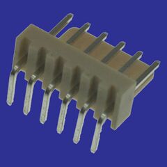 WF-06R PITCH 2.54MM, разъем типа провод-плата, вилка угловая, шаг 2.54 мм, 6 контактов