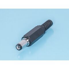 DJK-11G, разъем питания штыревой 1,5х5,5мм, гнездо на кабель c амортизатором