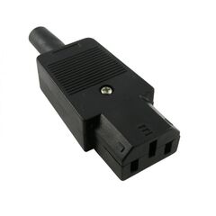 AC-102/K2417, разъем питания серии ac, розетка 3-х полюсная на кабель, 10а 250в
