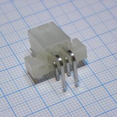 DS1073-01-2X2MR1T6, разъем питания (с контактами) mini-fit, 4pin, вилка на плату угловая под винты, шаг 4,2мм