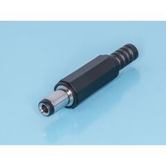 DJK-11J, разъем питания штыревой 3,1х6,3мм, гнездо на кабель c амортизатором