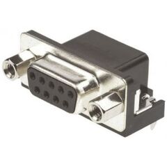 3-1634584-2, разъем d sub, 9 контакт(-ов), гнездо, da, серия amplimite hd-20, корпус из металла, пайка
