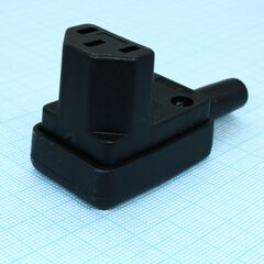 KLS1-ASS-204, разъем 220в гнездо на кабель, прямой угол, 10a