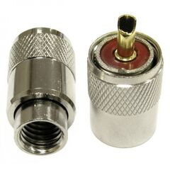 UHF-U213P, разъем высокочастотный, штекер uhf, накрутка на кабель rg213