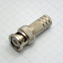 BNC штекер, накрутка RG-6, вч разъем