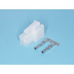 MF-4F, разъем питания (с контактами) mini-fit, 4pin, гнездо на кабель, шаг 4,2мм
