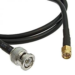 BNC-J-3-RG58-100CM-SMA-J-3, разъем высокочастотный, кабельная сборка bnc штекер - sma штекер, длина 100 см