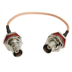 BNC-KY-1.5-RG316-15CM-BNC-KY-1.5, разъем высокочастотный, кабельная сборка bnc гнездо - bnc гнездо, длина 15 см