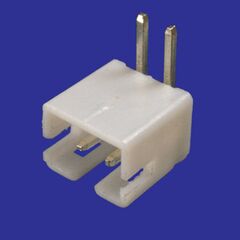 WB-02R (MW-2MR) PITCH 2.00MM, разъем питания 2 контакта, вилка угловая на плату, шаг 2,00мм