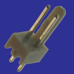 WF-02 PITCH 2.54MM, разъем типа провод-плата, вилка прямая, шаг 2.54 мм, 2 контакта
