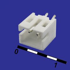 WB-02 (MW-2M) PITCH 2.00MM, разъем питания 2 контакта, вилка прямая на плату, шаг 2,00мм