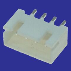 W-04 PITCH 2.54MM, разъем питания 4 контакта, вилка прямая на плату, шаг 2,54мм