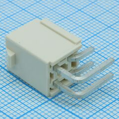 874270402, разъем провод-плата 4 контакта вилка серия mini-fit jr