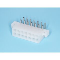 MF-14MRB, разъем питания mini-fit 14 контактов, вилка на плату, прямой угол, под винты, шаг 4,2мм