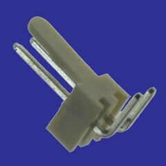 WF-02R PITCH 2.54MM, разъем типа провод-плата, вилка угловая, шаг 2.54 мм, 2 контакта