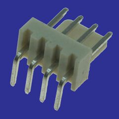 WF-04R PITCH 2.54MM, разъем питания 4 контакта, вилка угловая на плату, шаг 2,54мм