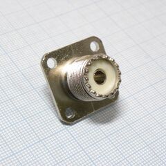 UHF гн на блок с фланцем*, вч разъем