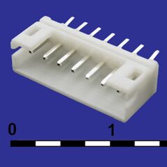 WB-05 (MW-5M) PITCH 2.00MM, разъем питания 5 контактов, вилка прямая на плату, шаг 2,00мм