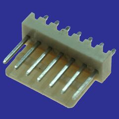 WF-07 PITCH 2.54MM, разъем питания 7 контактов, вилка прямая на плату, шаг 2,54мм
