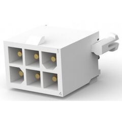 1-770178-1, разъем, mini-universal mate-n-lok; тип: вилка на плату; шаг: 4.14 мм; контакты: 6; ток: 9.5 а; напряжение: 600 в